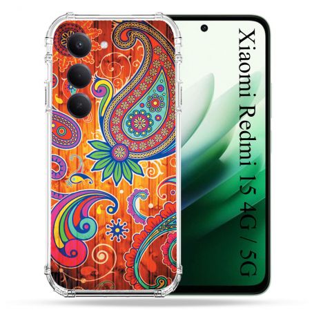 Coque Renforcée Pour Xiaomi Redmi 15 4G / 5G Fleur Psychedelic