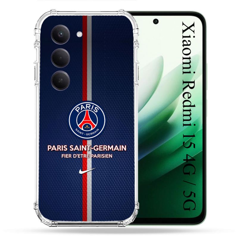 Coque Renforcée Pour Xiaomi Redmi 15 4G / 5G Foot PSG Fier