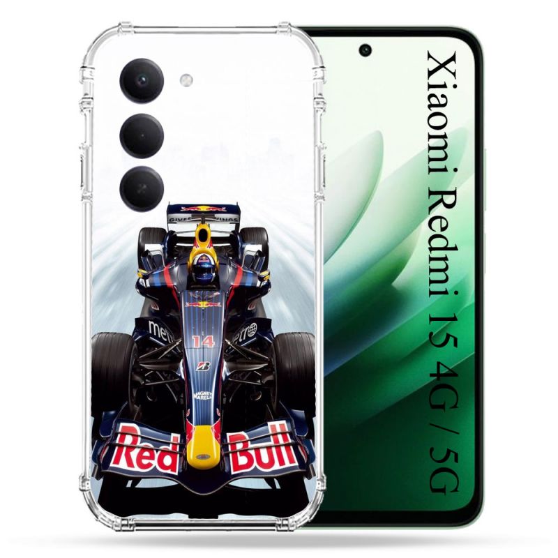 Coque Renforcée Pour Xiaomi Redmi 15 4G / 5G Formule 1 F1 Red Bull