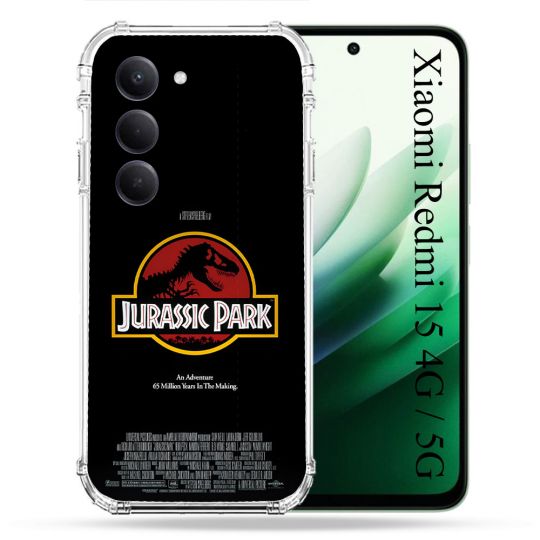 Coque Renforcée Pour Xiaomi Redmi 15 4G / 5G Jurassic Park Affiche