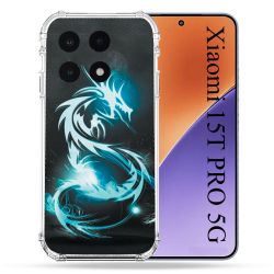 Coque Renforcée Pour Xiaomi 15T PRO Fantastique Dragon Bleu