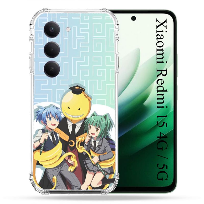 Coque Renforcée Pour Xiaomi Redmi 15 4G / 5G Manga Assassination Classroom Kuro Trio