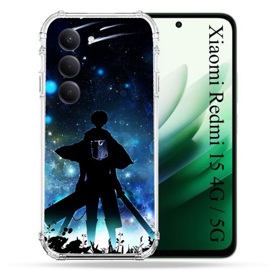 Coque Renforcée Pour Xiaomi Redmi 15 4G / 5G Manga Attaque Titans Levi