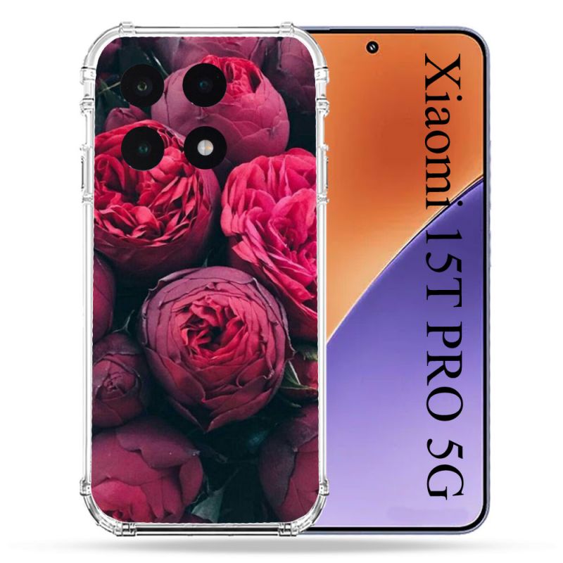 Coque Renforcée Pour Xiaomi 15T PRO Fleur Pivoine