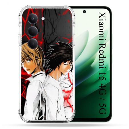 Coque Renforcée Pour Xiaomi Redmi 15 4G / 5G Manga Death Note Duo