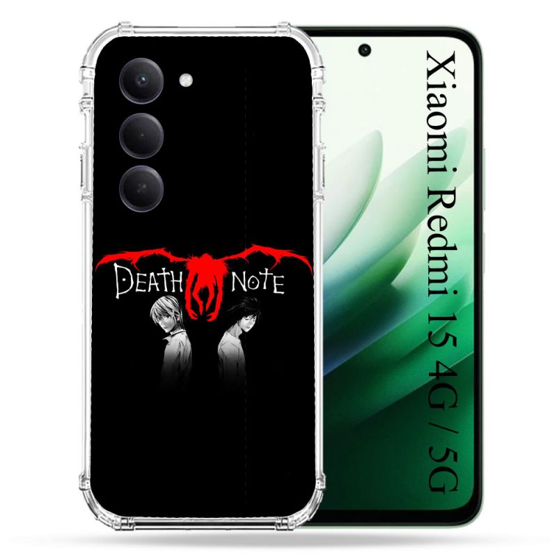 Coque Renforcée Pour Xiaomi Redmi 15 4G / 5G Manga Death Note Noir