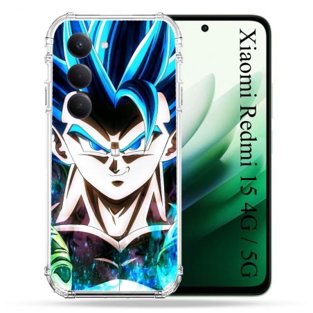 Coque Renforcée Pour Xiaomi Redmi 15 4G / 5G Manga Dragon Ball Gogeta Visage