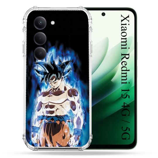Coque Renforcée Pour Xiaomi Redmi 15 4G / 5G Manga Dragon Ball Sangoku Noir