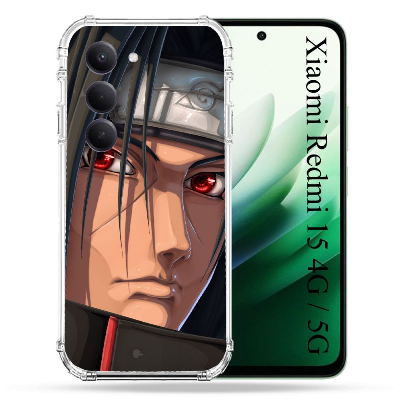 Coque Renforcée Pour Xiaomi Redmi 15 4G / 5G Manga Naruto Itachi Visage