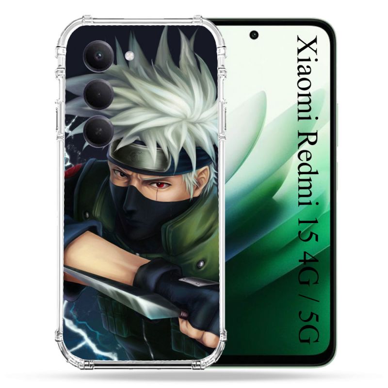 Coque Renforcée Pour Xiaomi Redmi 15 4G / 5G Manga Naruto Kakashi