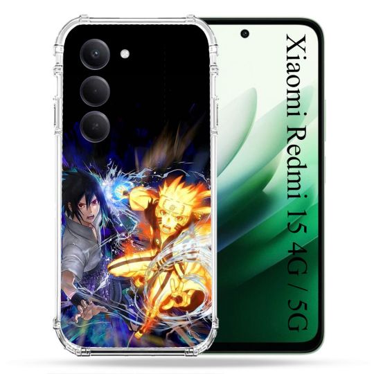 Coque Renforcée Pour Xiaomi Redmi 15 4G / 5G Manga Naruto VS