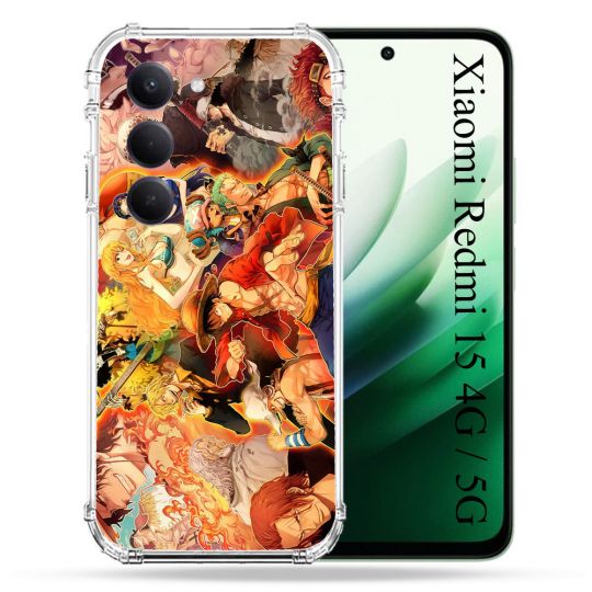 Coque Renforcée Pour Xiaomi Redmi 15 4G / 5G Manga One Piece Nakama