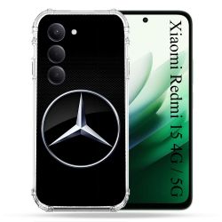 Coque Renforcée Pour Xiaomi Redmi 15 4G / 5G Mercedes Carbone