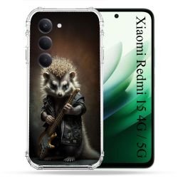 Coque Renforcée Pour Xiaomi Redmi 15 4G / 5G Musique Rock Herisson