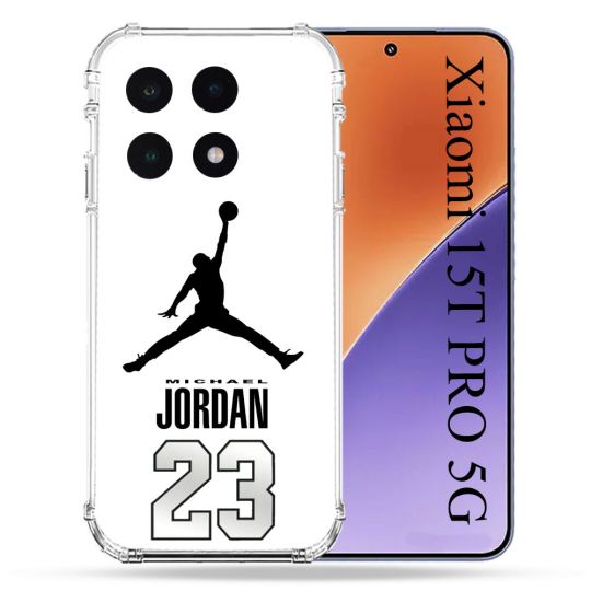 Coque Renforcée Pour Xiaomi 15T PRO Jordan 23 Blanc