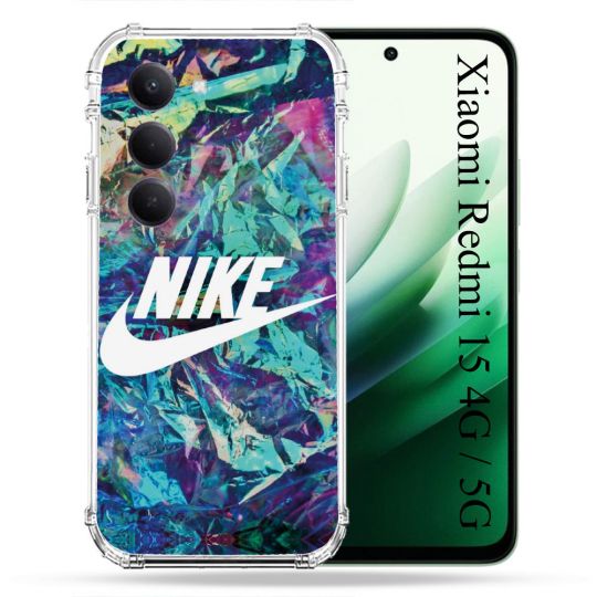 Coque Renforcée Pour Xiaomi Redmi 15 4G / 5G Nike Turquoise