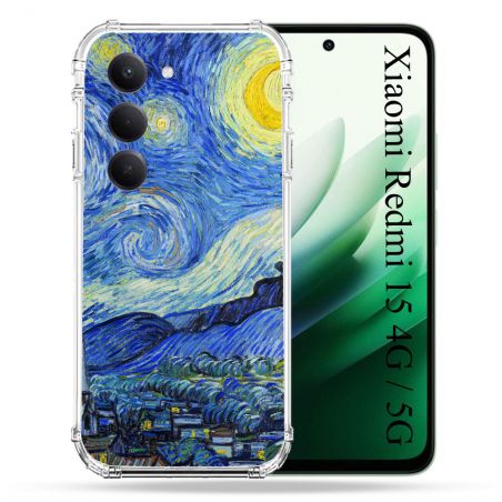 Coque Renforcée Pour Xiaomi Redmi 15 4G / 5G Peinture La nuit étoilée