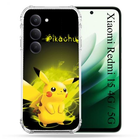 Coque Renforcée Pour Xiaomi Redmi 15 4G / 5G Pokemon Pikachu Eclair