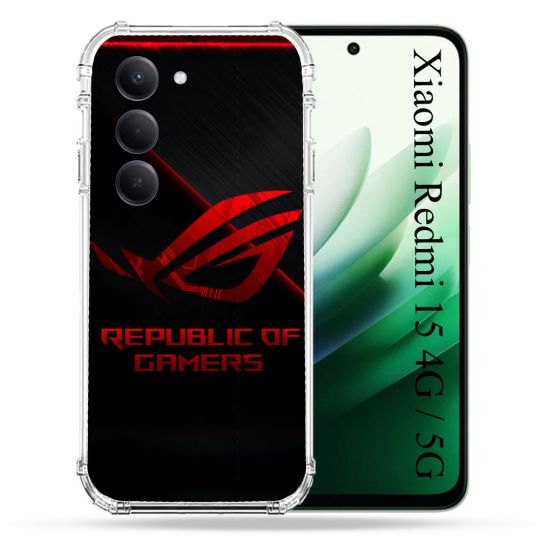 Coque Renforcée Pour Xiaomi Redmi 15 4G / 5G ROG Rouge