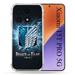 Coque Renforcée Pour Xiaomi 15T PRO Manga Attaque Titans Noir