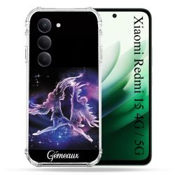 Coque Renforcée Pour Xiaomi Redmi 15 4G / 5G Signe Zodiaque 2 Gémeaux