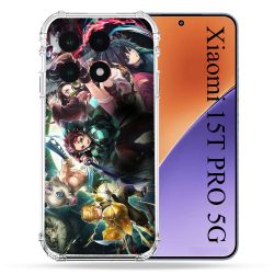 Coque Renforcée Pour Xiaomi 15T PRO Manga Demon Slayer Groupe