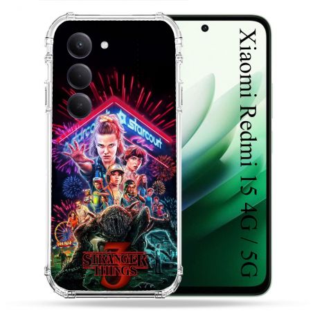 Coque Renforcée Pour Xiaomi Redmi 15 4G / 5G Stranger Things Affiche 3
