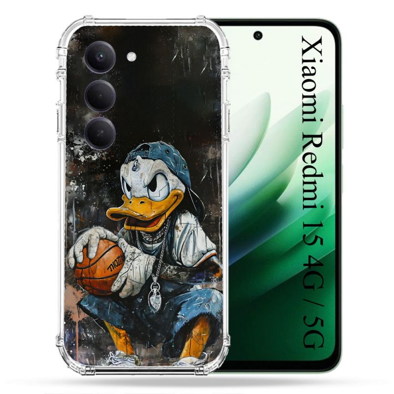 Coque Renforcée Pour Xiaomi Redmi 15 4G / 5G Street Art Donald Duck