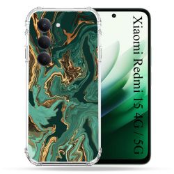 Coque Renforcée Pour Xiaomi Redmi 15 4G / 5G Texture Marbre Vert