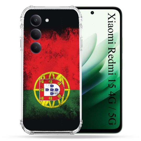 Coque Renforcée Pour Xiaomi Redmi 15 4G / 5G Voyage Portugal Drapeau