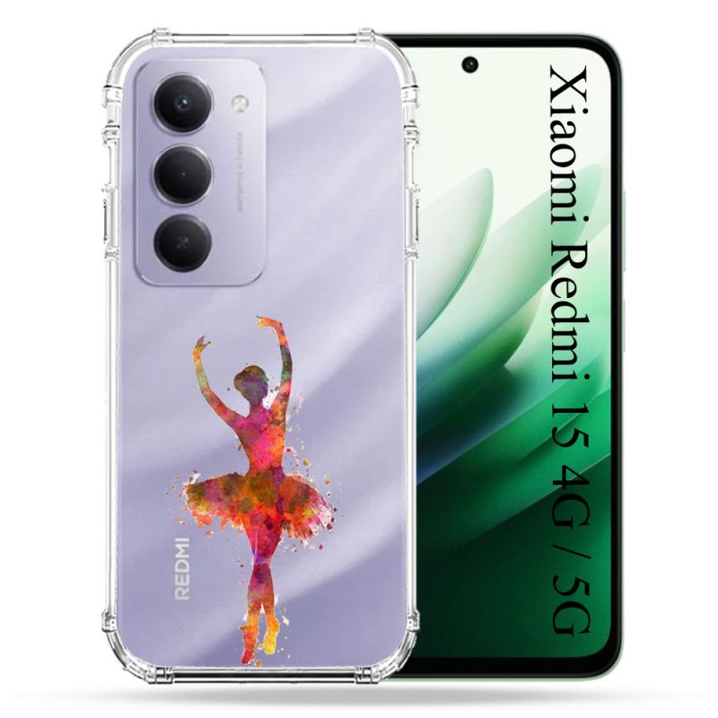 Coque Renforcée Transparente Pour Xiaomi Redmi 15 4G / 5G Danseuse etoile