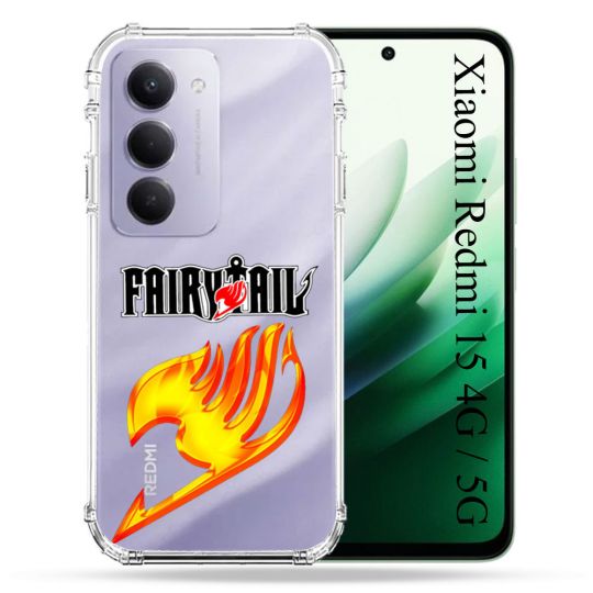 Coque Renforcée Transparente Pour Xiaomi Redmi 15 4G / 5G Fairy Tail