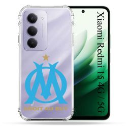Coque Renforcée Transparente Pour Xiaomi Redmi 15 4G / 5G Foot Olympique Marseille OM