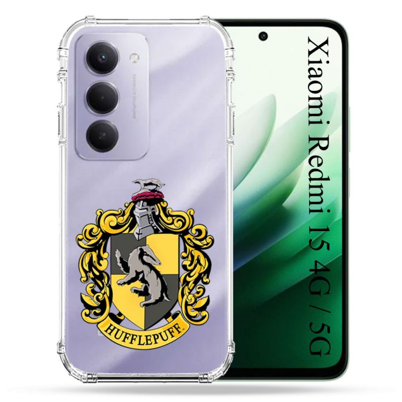 Coque Renforcée Transparente Pour Xiaomi Redmi 15 4G / 5G Harry Potter Hufflepuff