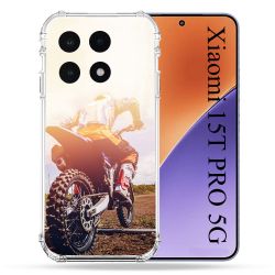 Coque Renforcée Pour Xiaomi 15T PRO Moto Cross Soleil