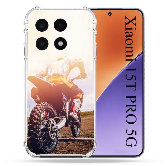 Coque Renforcée Pour Xiaomi 15T PRO Moto Cross Soleil