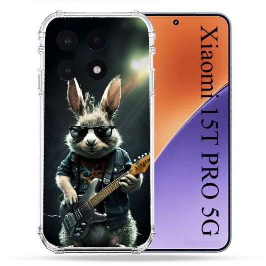 Coque Renforcée Pour Xiaomi 15T PRO Musique Rock Lapin