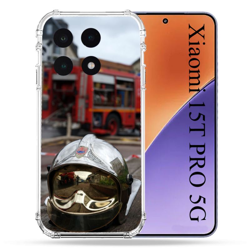 Coque Renforcée Pour Xiaomi 15T PRO Pompier Casque Camion