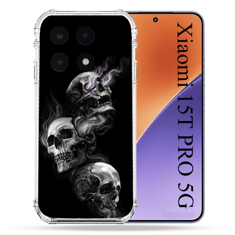 Coque Renforcée Pour Xiaomi 15T PRO Tete de Mort Triple