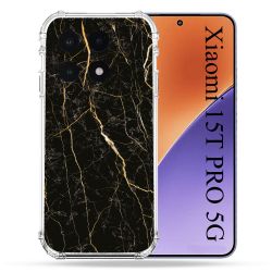 Coque Renforcée Pour Xiaomi 15T PRO Texture Marbre Noir