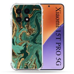 Coque Renforcée Pour Xiaomi 15T PRO Texture Marbre Vert