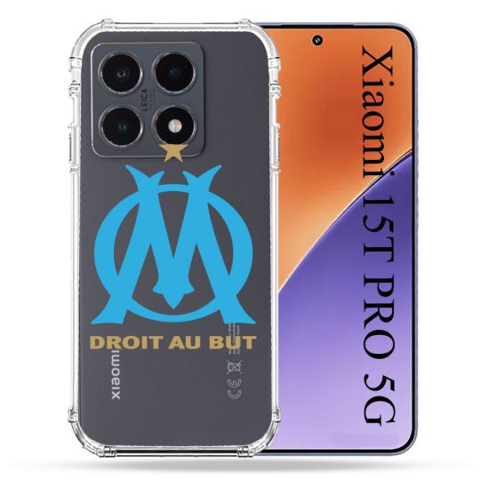 Coque Renforcée Transparente Pour Xiaomi 15T PRO Foot Olympique Marseille OM