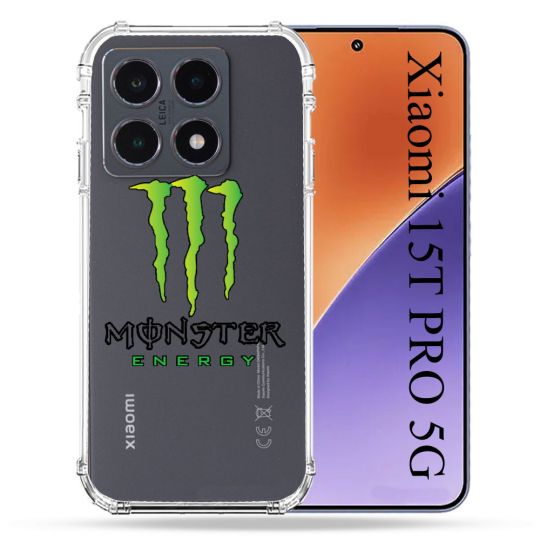 Coque Renforcée Transparente Pour Xiaomi 15T PRO Monster Energy