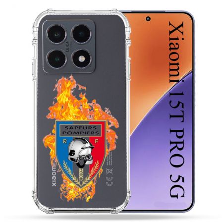 Coque Renforcée Transparente Pour Xiaomi 15T PRO Pompier Feu