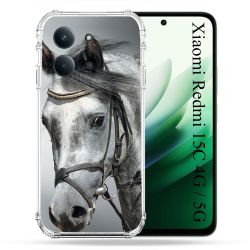 Coque Renforcée Pour Xiaomi Redmi 15C 4G / 5G Animal Cheval Blanc