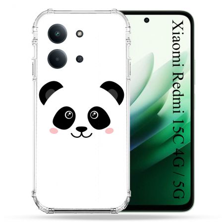 Coque Renforcée Pour Xiaomi Redmi 15C 4G / 5G Animal Panda Blanc