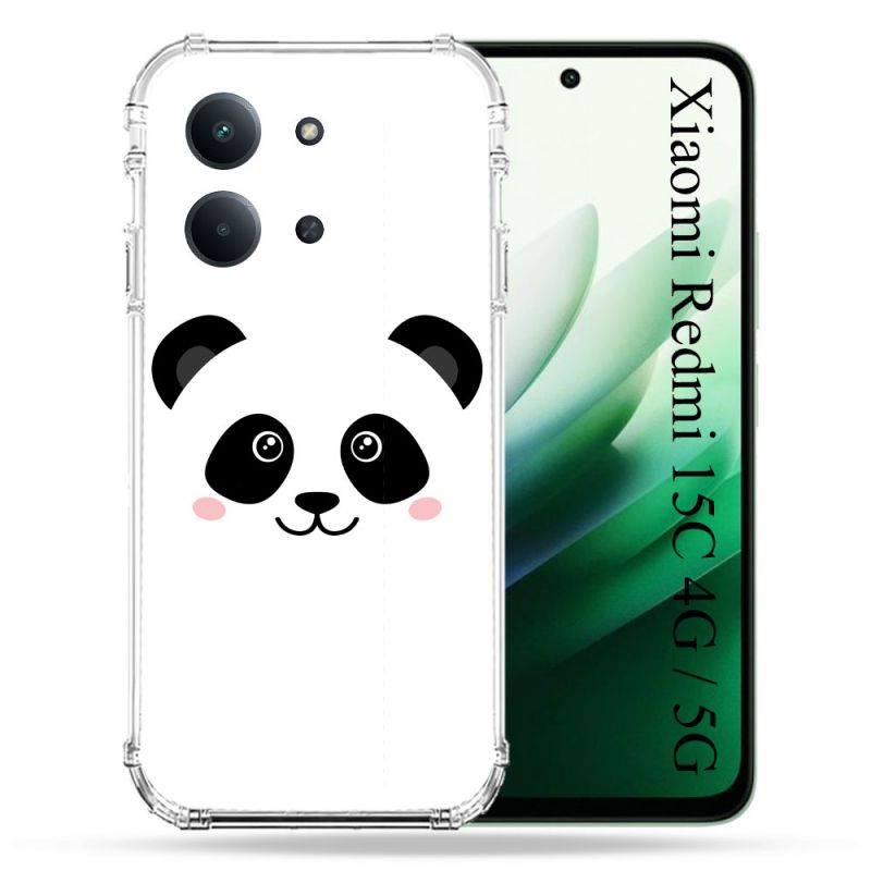 Coque Renforcée Pour Xiaomi Redmi 15C 4G / 5G Animal Panda Blanc