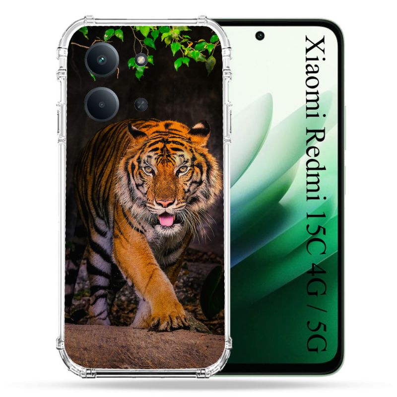 Coque Renforcée Pour Xiaomi Redmi 15C 4G / 5G Animal Tigre Jungle