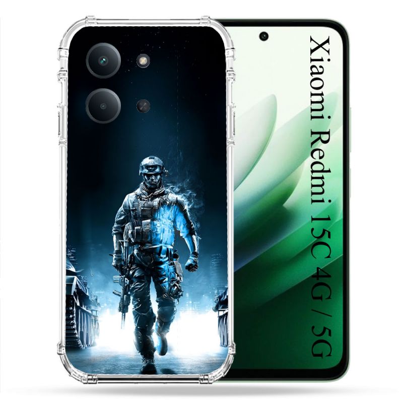 Coque Renforcée Pour Xiaomi Redmi 15C 4G / 5G Call Of Duty Guerrier