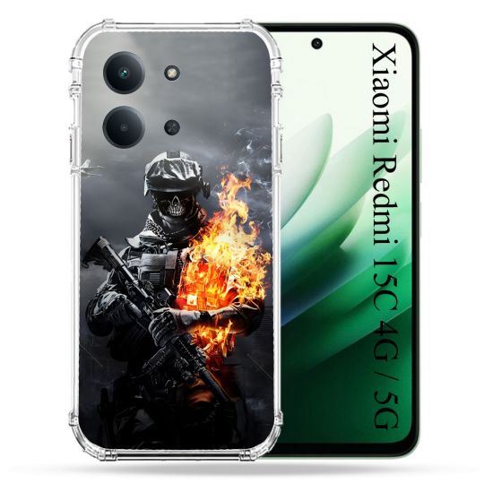 Coque Renforcée Pour Xiaomi Redmi 15C 4G / 5G Call Of Duty Squelette